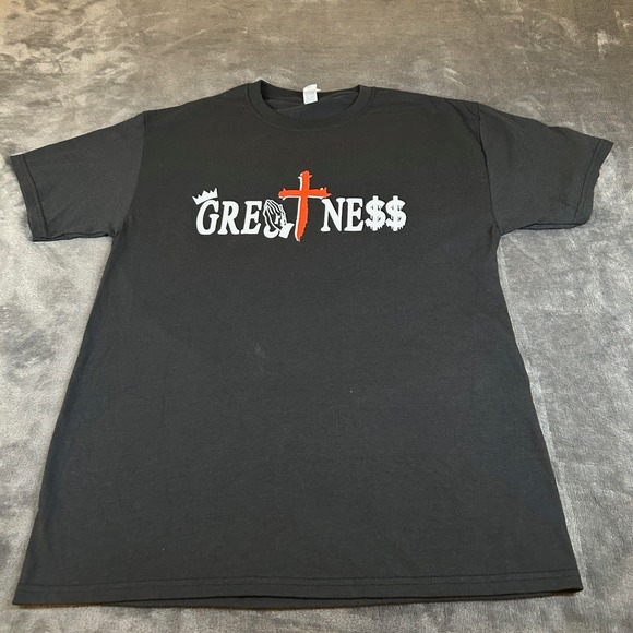 Jerzees Other - Jerzees Dri Power T Shirt Mens Medium Black Greatness Graphic Tee